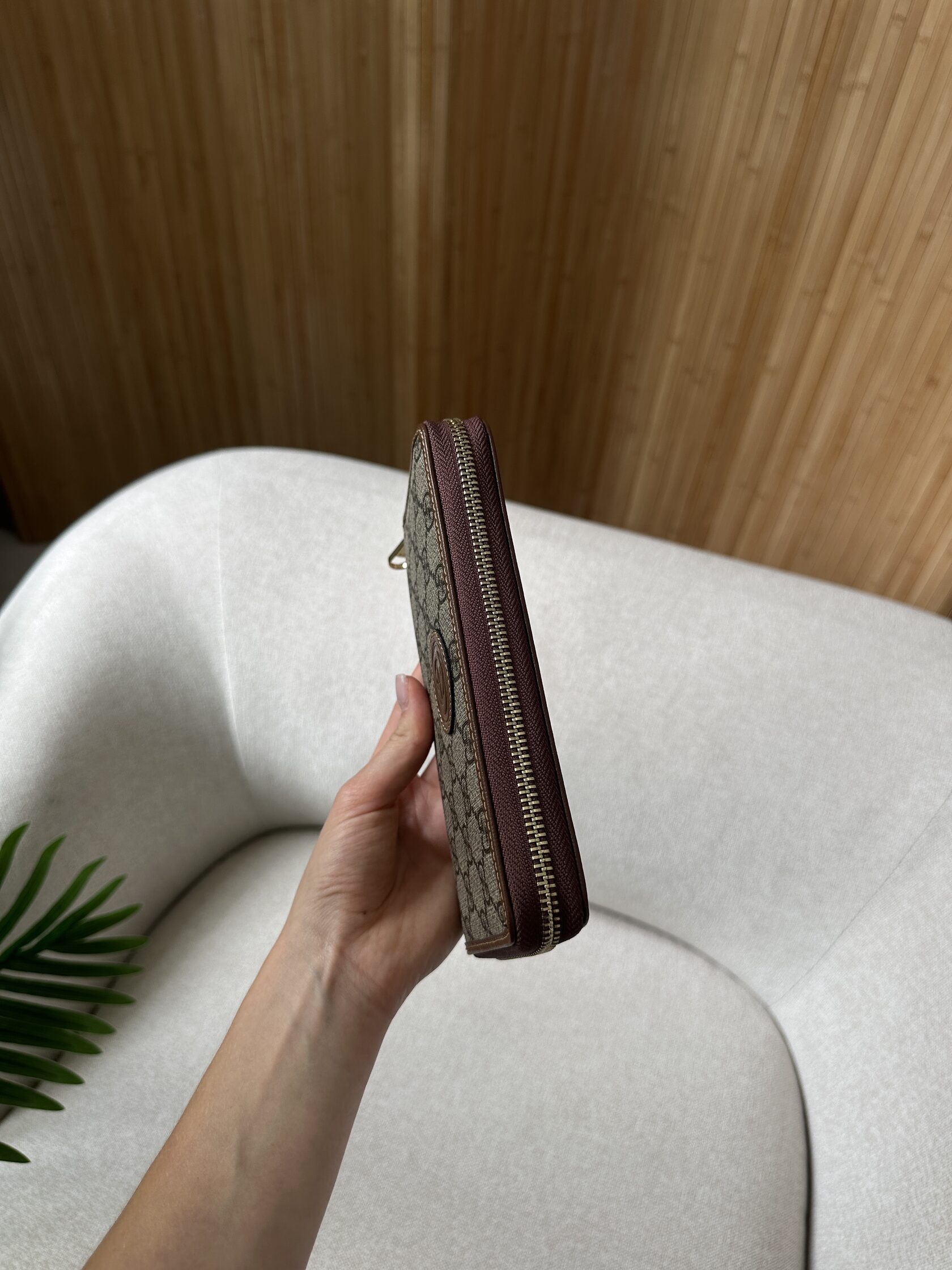 Gucci Ophidia GG Zip Around Wallet Brown - 9