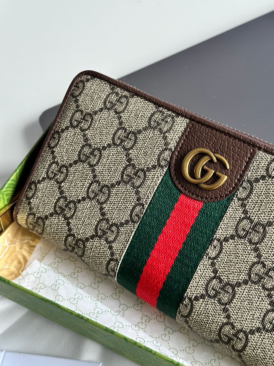 Gucci Ophidia GG Zip Around Wallet - 4