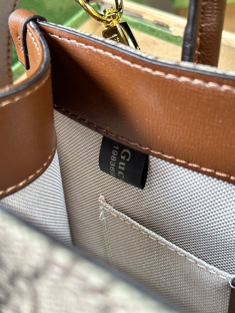 Gucci Ophidia Leather-Trimmed Monogrammed Coated-Canvas Tote Bag - 30