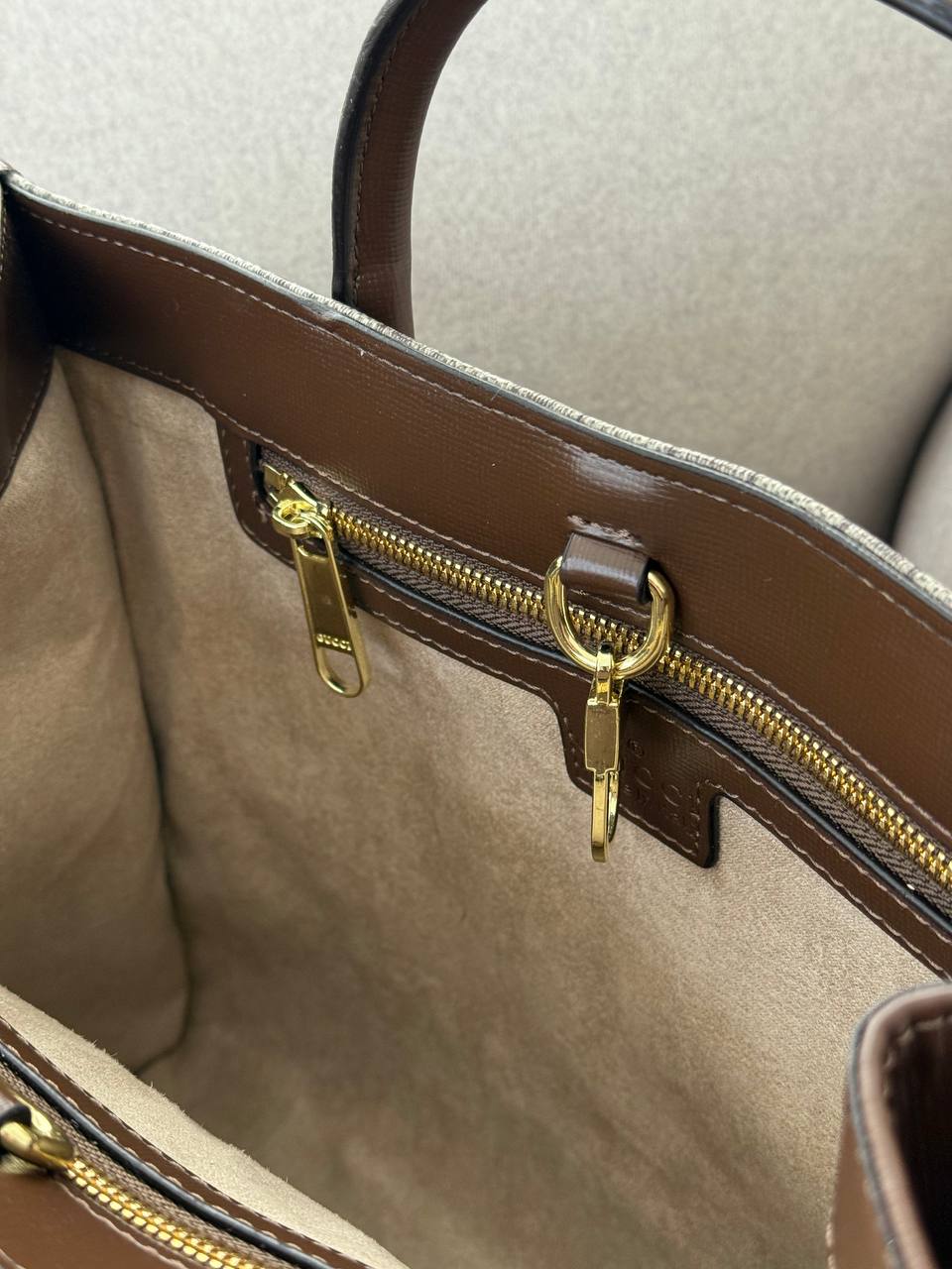 Gucci Ophidia Leather-Trimmed Monogrammed Coated-Canvas Tote - 12