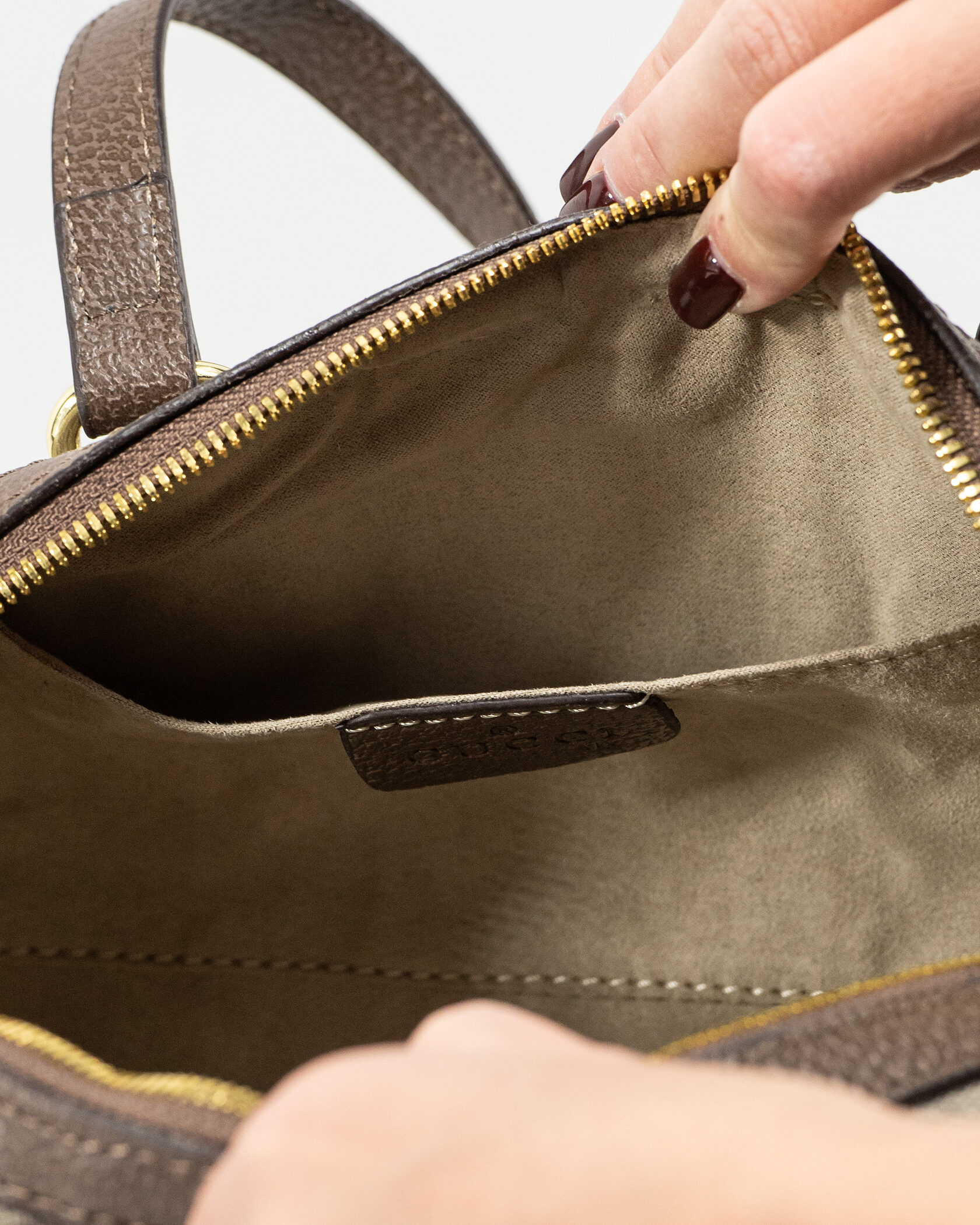 Gucci Ophidia Small GG Supreme Boston Bag in Beige/Brown - 9