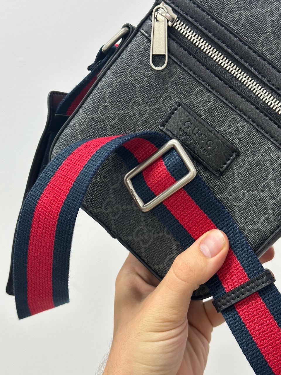 Gucci Small 'Ophidia' Shoulder Bag Grey - 9