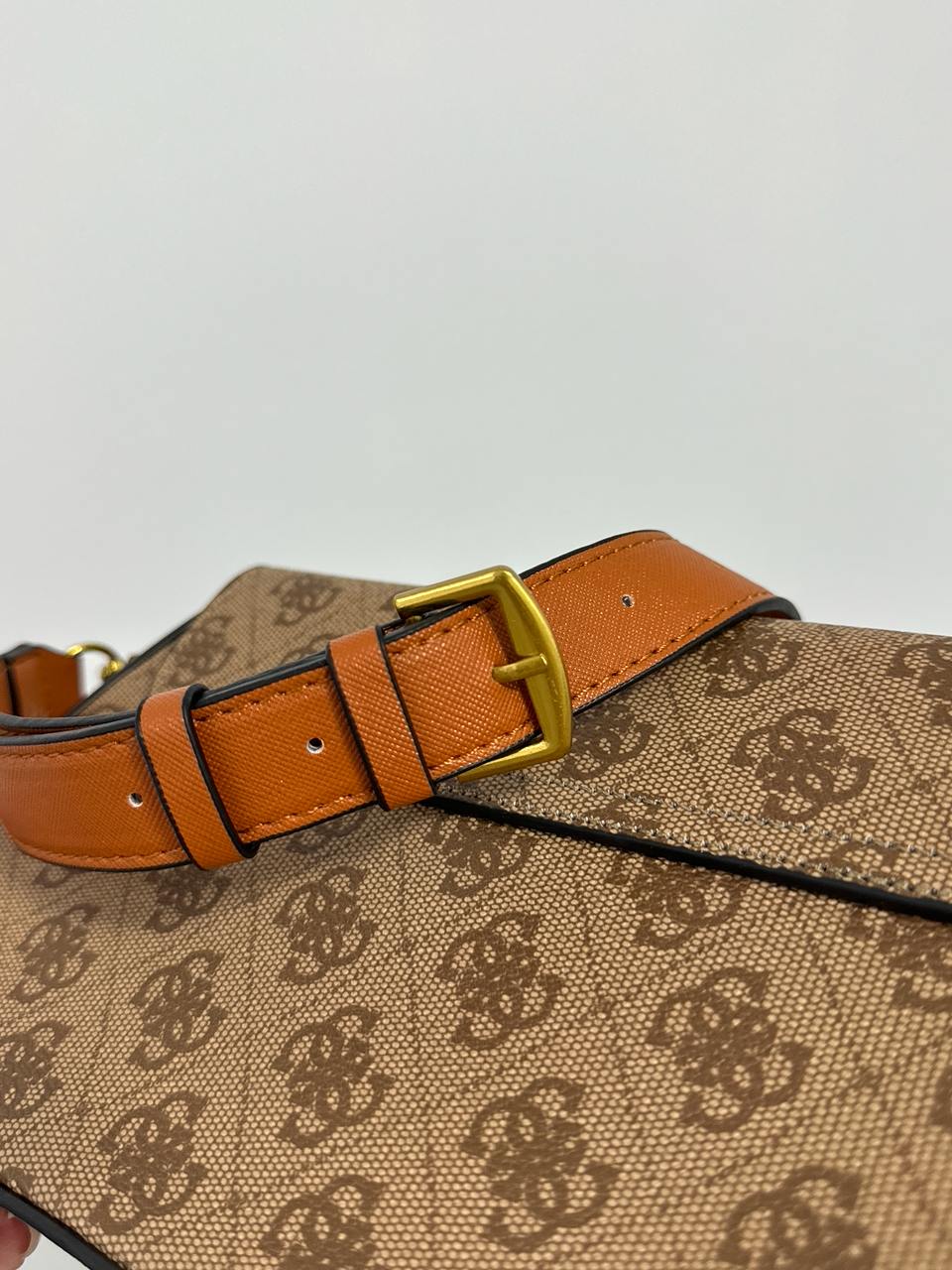 Guess Cordelia Shoulder Bag Gold Canvas Gold - 9