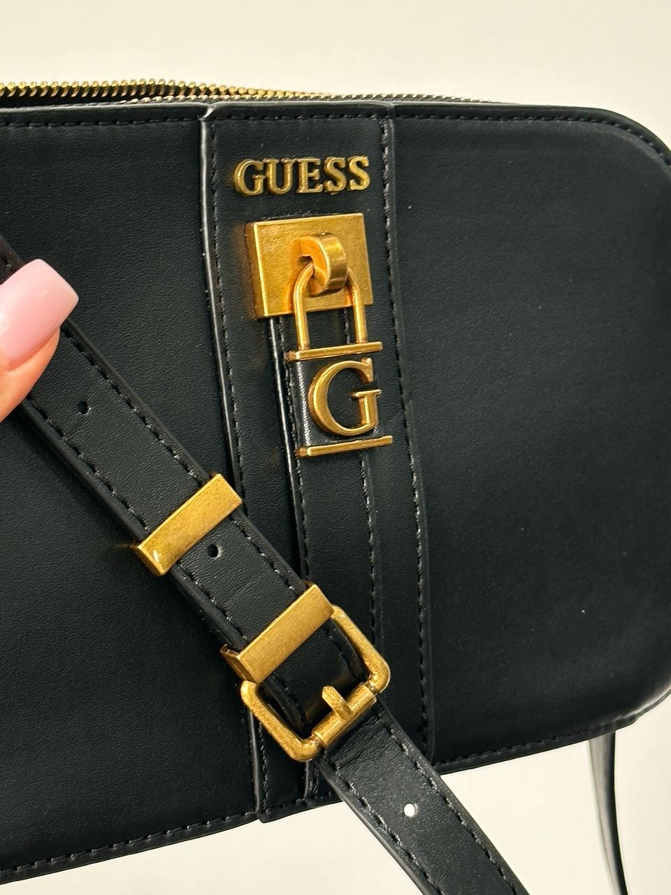 Guess Noelle Crossbody Camera Black/Gold - 4