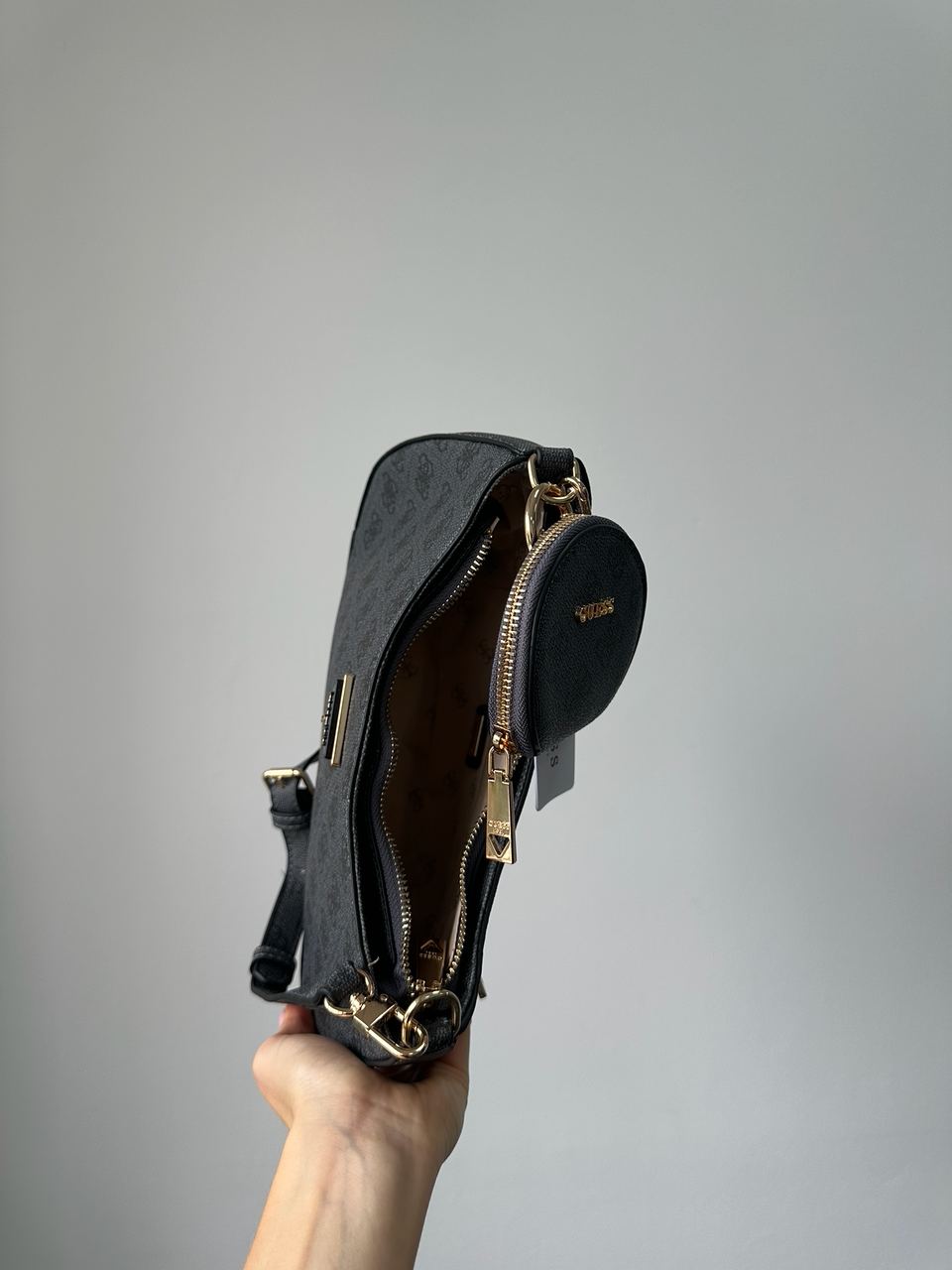 Guess Noelle Quattro G Shoulder Bag Blue - 9