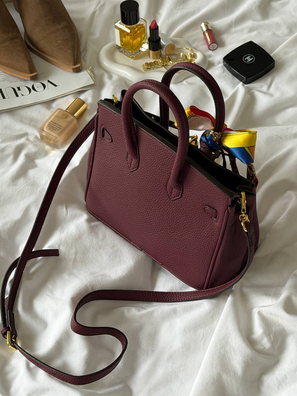 Hermès Birkin 25 Burgundy/Gold - 15