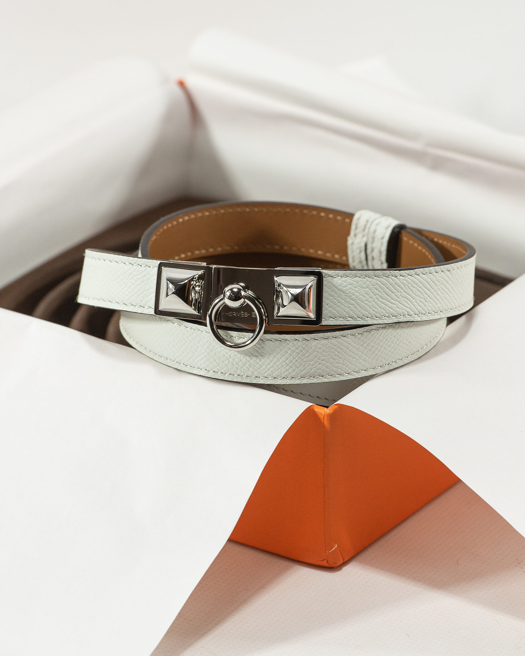 Hermès Collier de Chien Bracelet White/Silver - 2