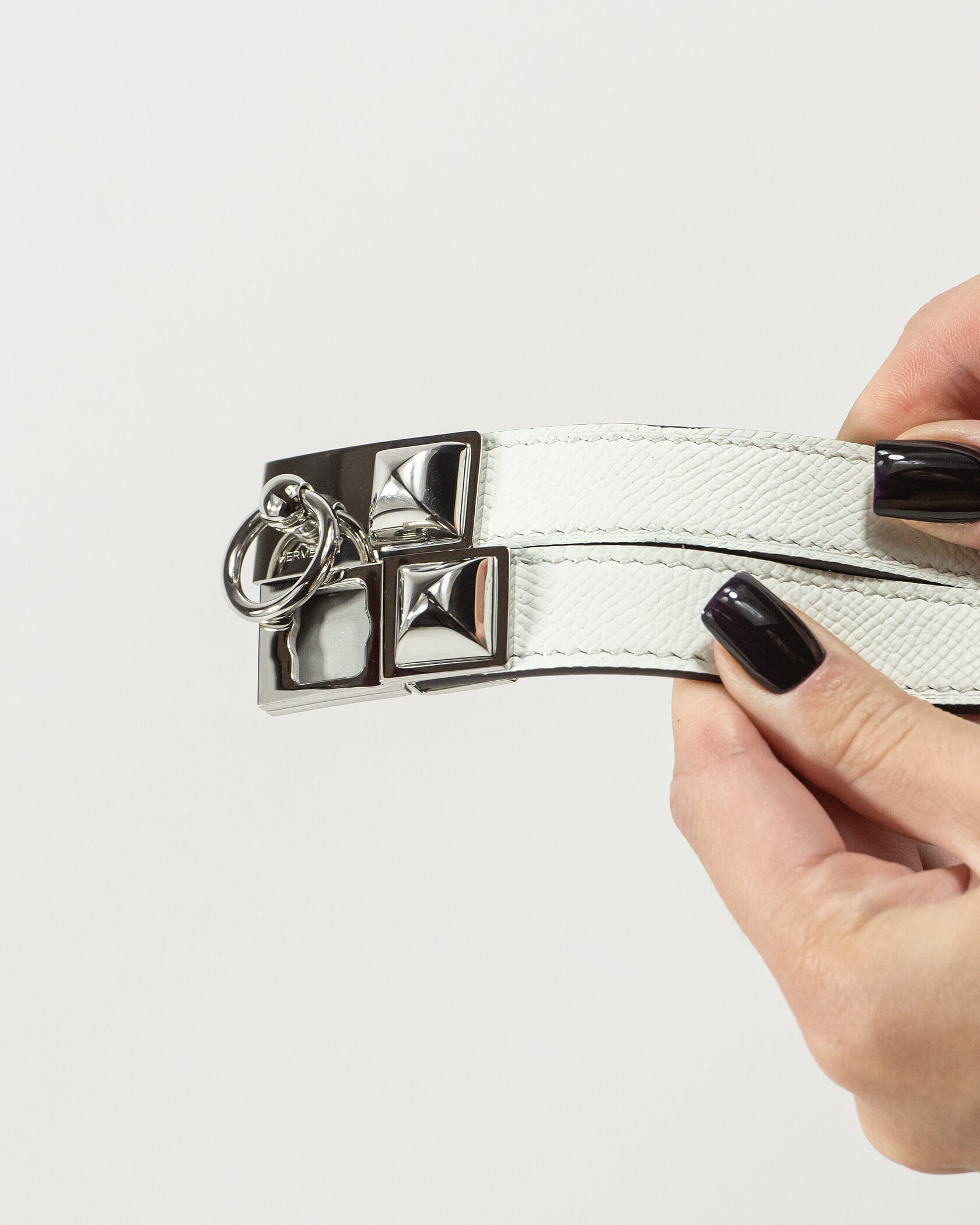 Hermès Collier de Chien Bracelet White/Silver - 5