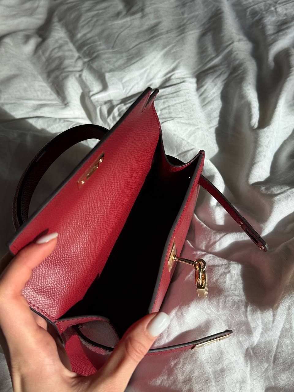 Hermès Kelly 20 Mini Bag in Rouge H Epsom Leather - 21