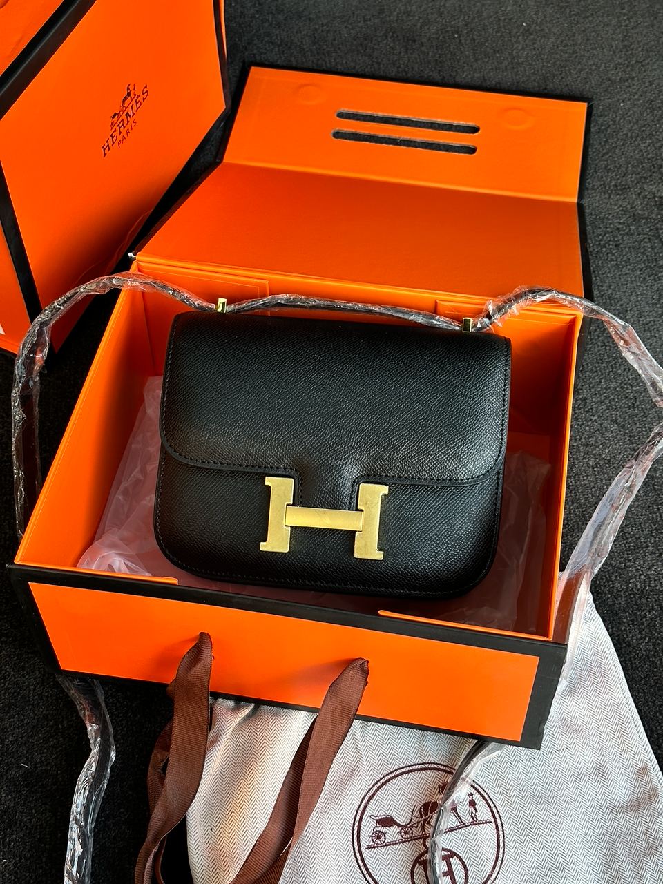 Hermes Constance 18 Epsom Calf Black - 2