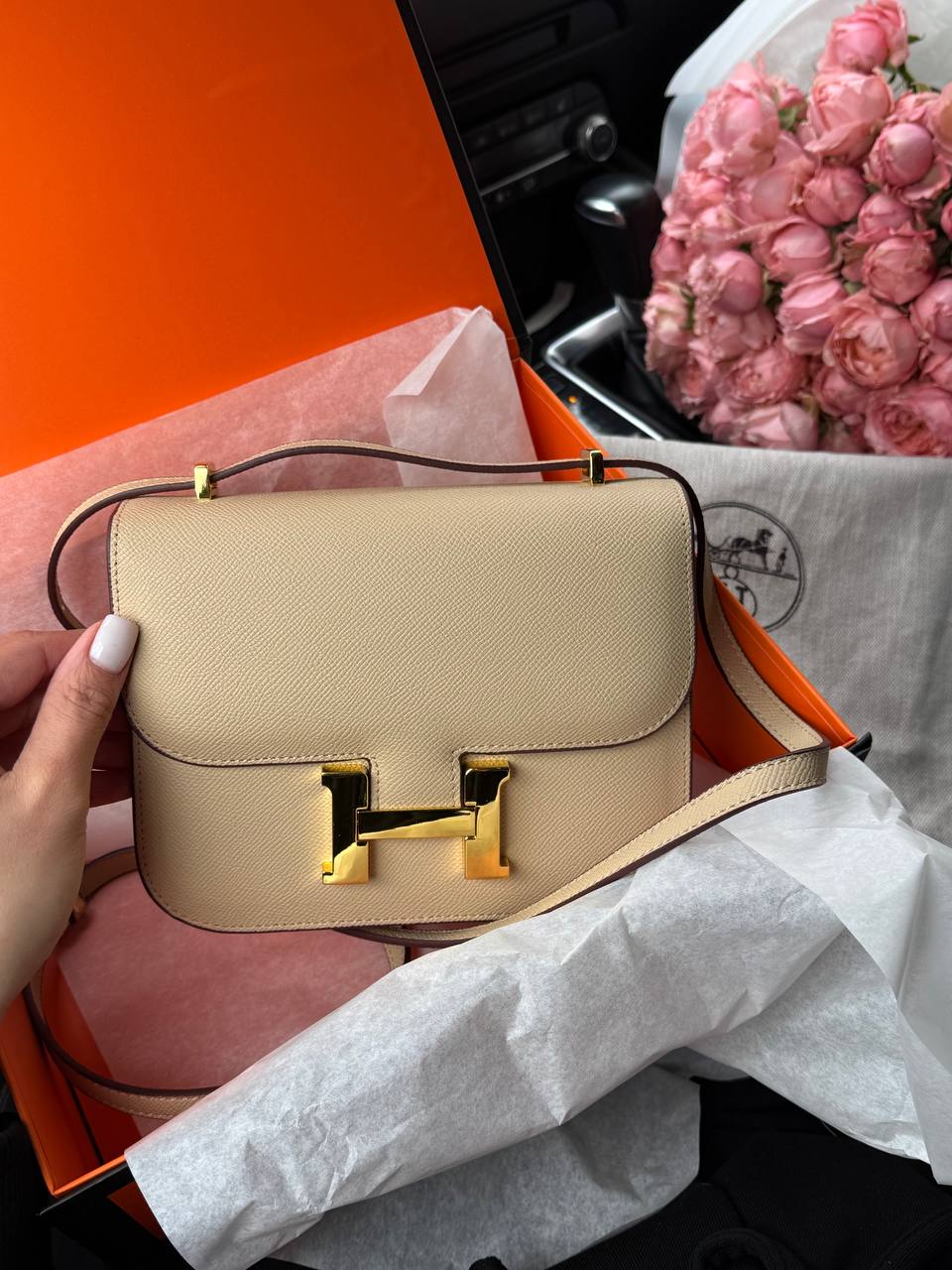 Hermes Constance 18 Epsom Calf Cream - 5