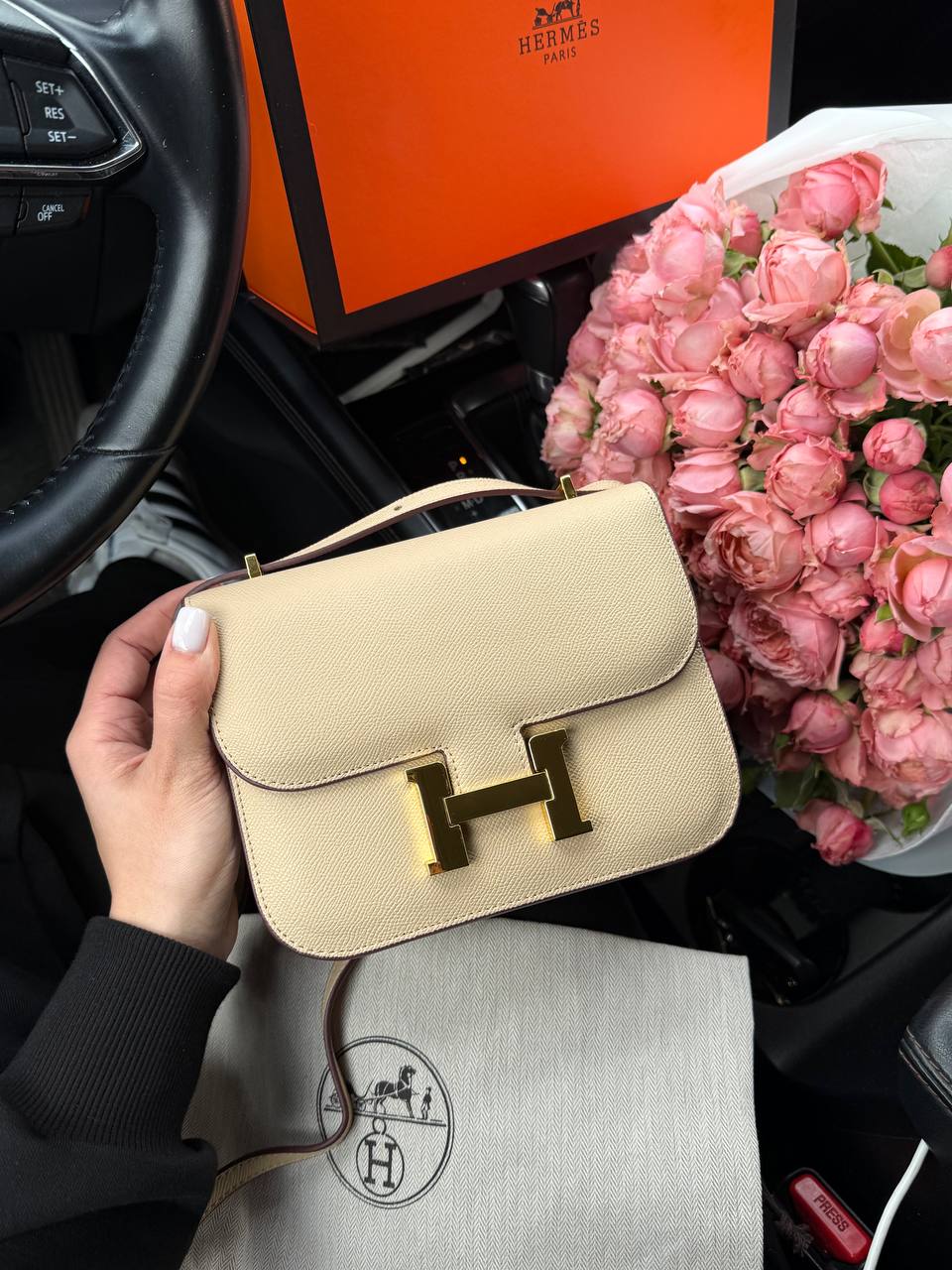 Hermes Constance 18 Epsom Calf Cream - 8