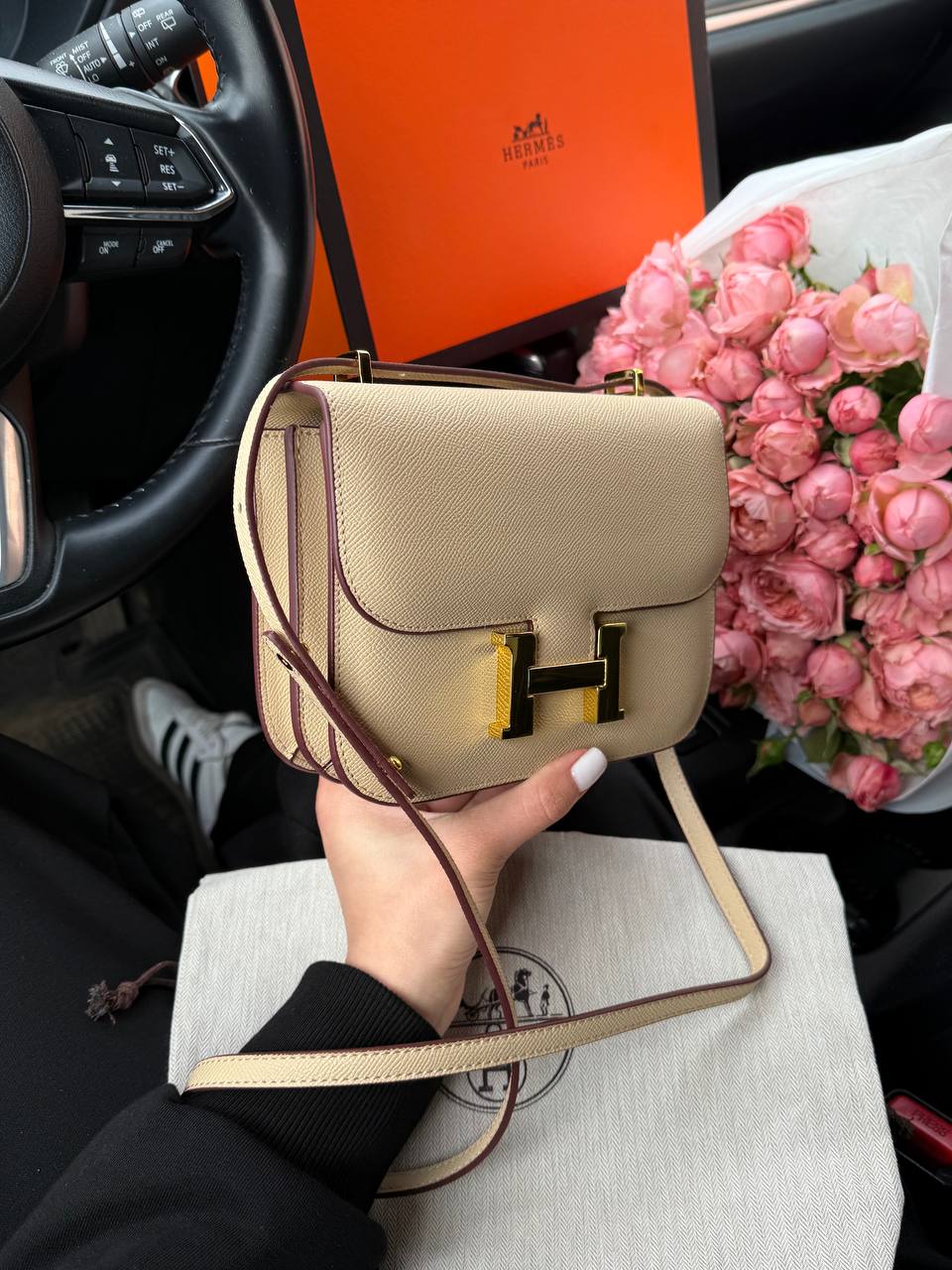 Hermes Constance 18 Epsom Calf Cream - 9