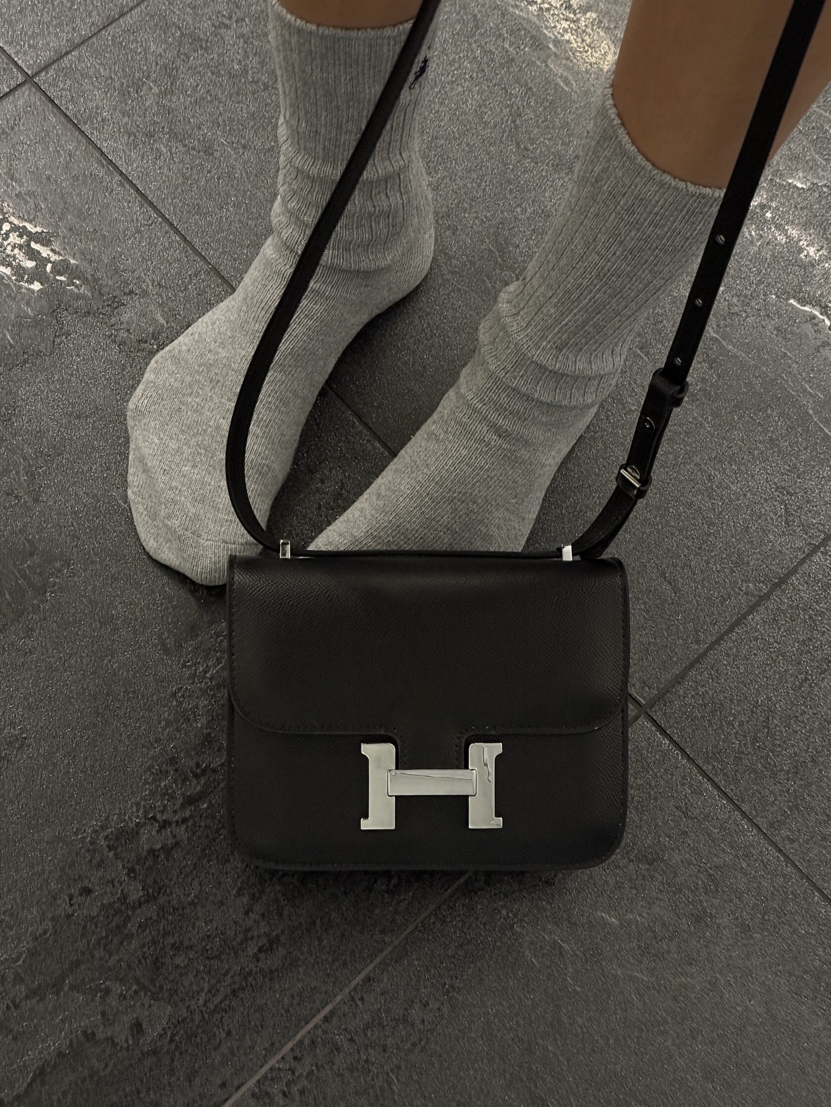 Hermes Constance 19 Epsom Calf Black/Silver - 3