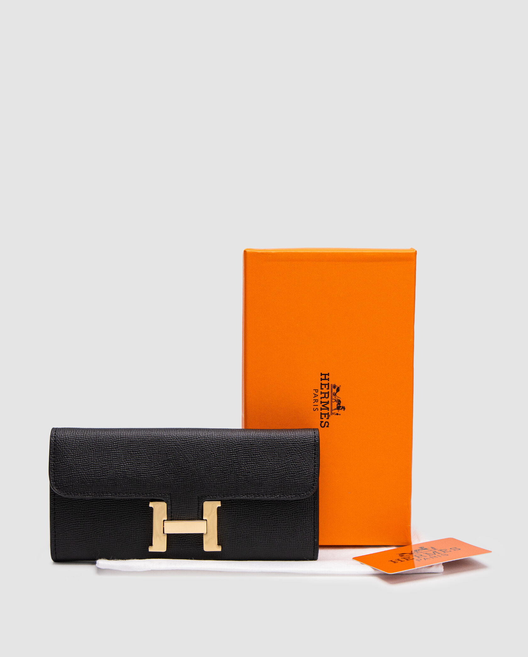 Hermes Constance Long To Go Wallet Black/Gold - 2