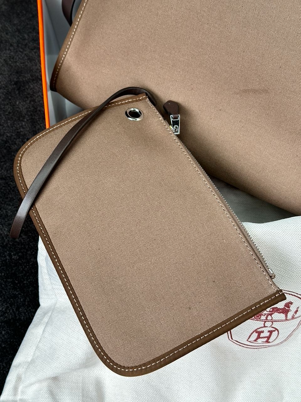 Hermes Herbag Zip 31 Bag Chocolate - 21