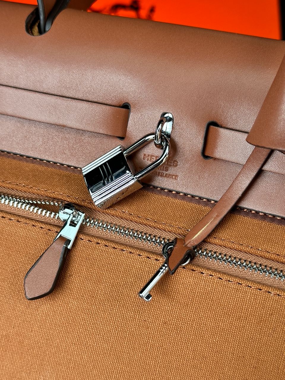Hermes Herbag Zip 31 Bag Ginger - 13