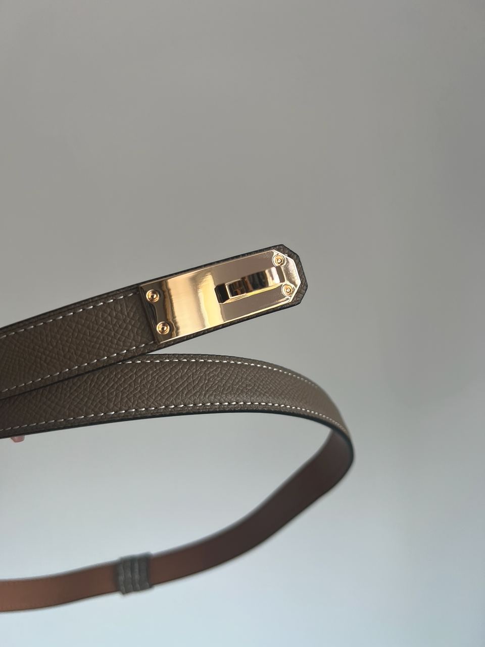 Hermes Kelly 18 Belt Beige Leather - 13