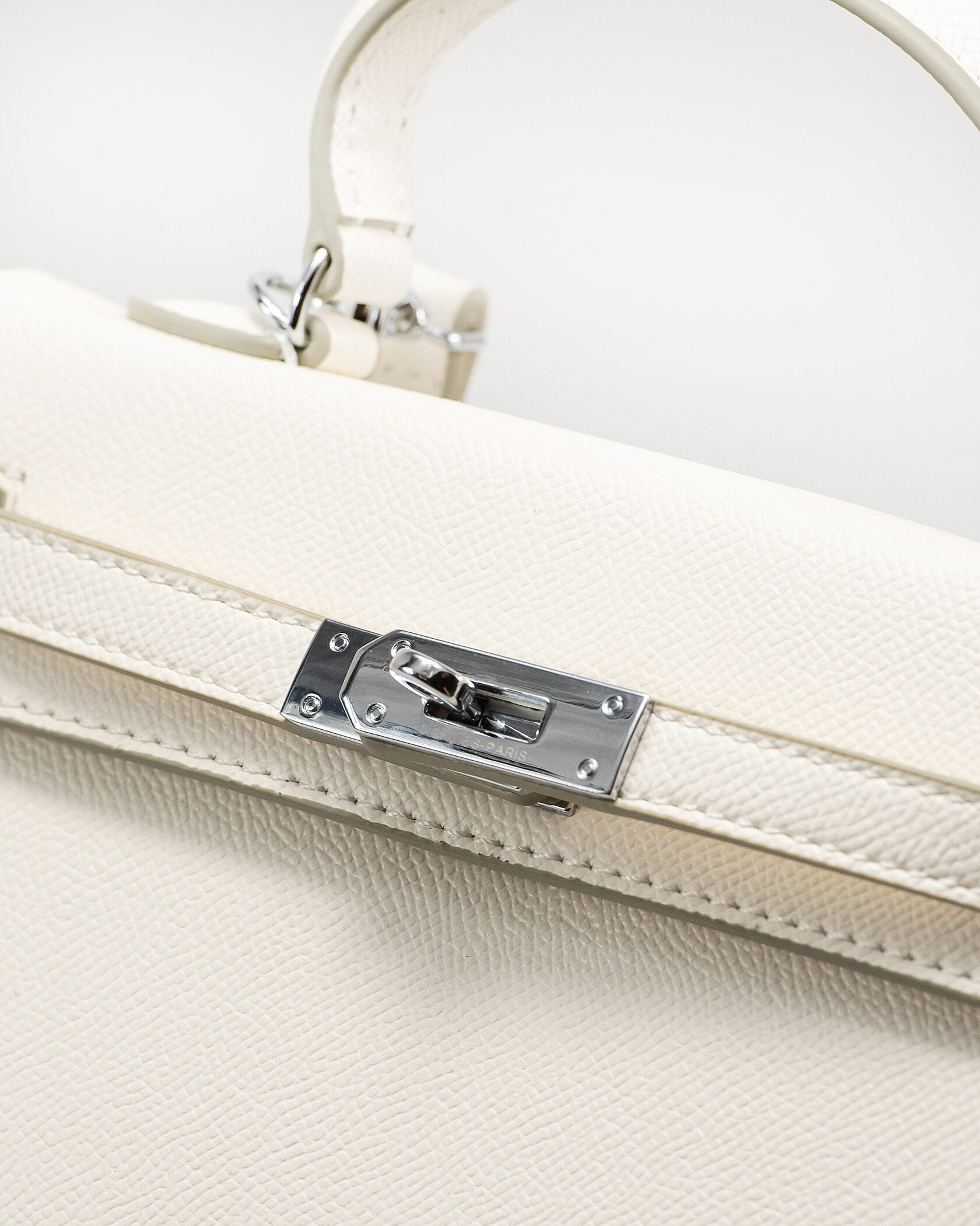 Hermes Kelly 20 White/Silver - 9