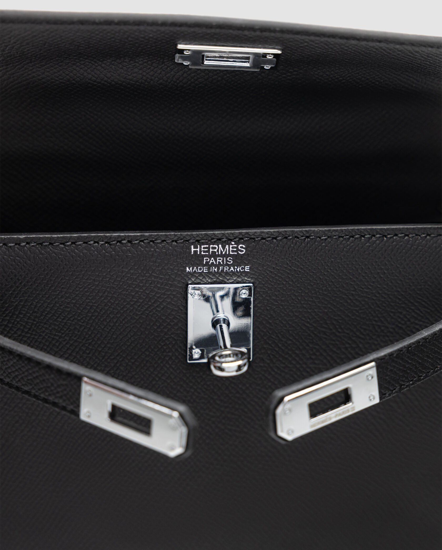 Hermes Kelly II Sellier 20 Black/Silver - 17