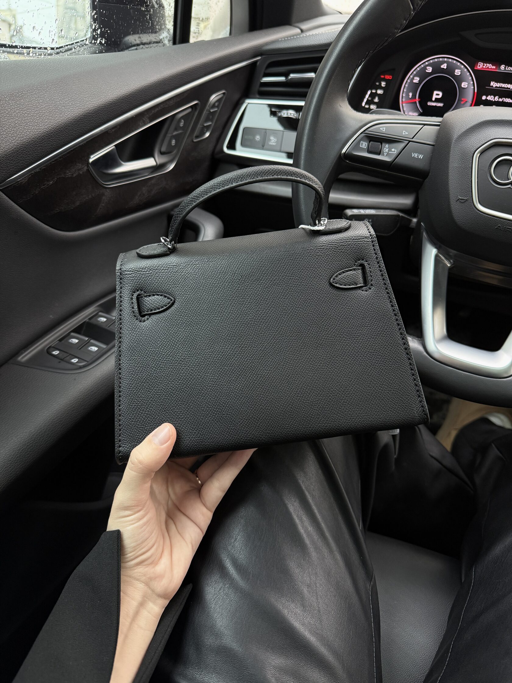 Hermes Kelly II Sellier 20 Black/Silver - 22