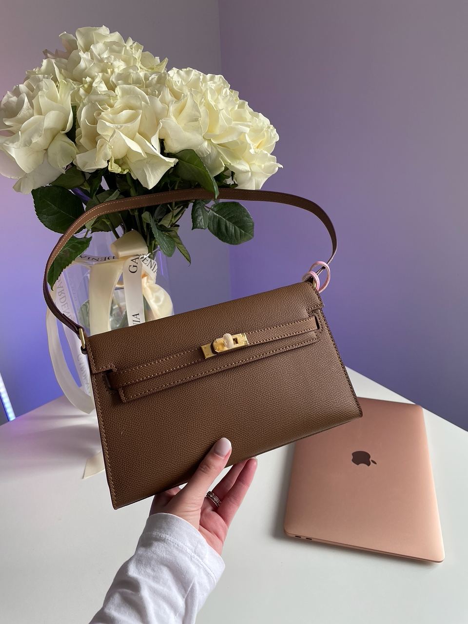 Hermes Kelly Pochette Brown/Gold - 5