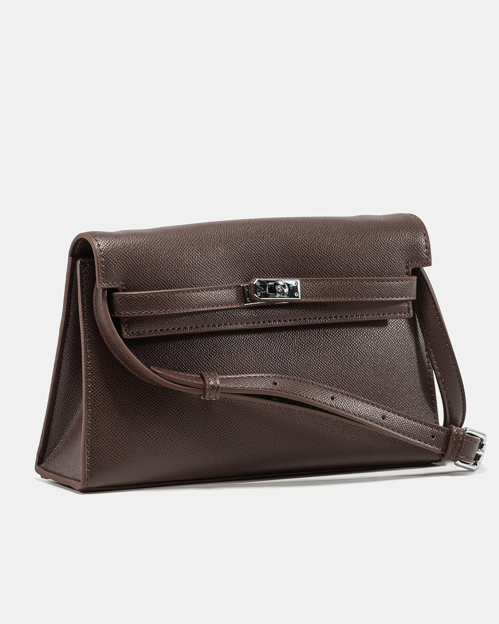 Hermes Kelly Pochette Brown/Silver - 5