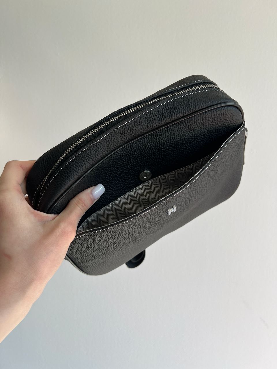 Hermes Leather Man Bag - 10