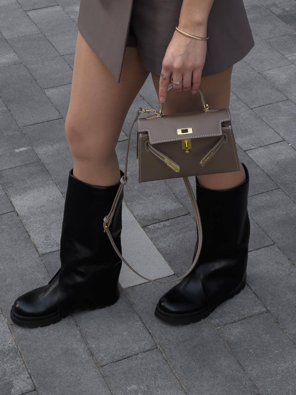 Hermes Mini Kelly 20 Epsom Bag Etoupe - 9