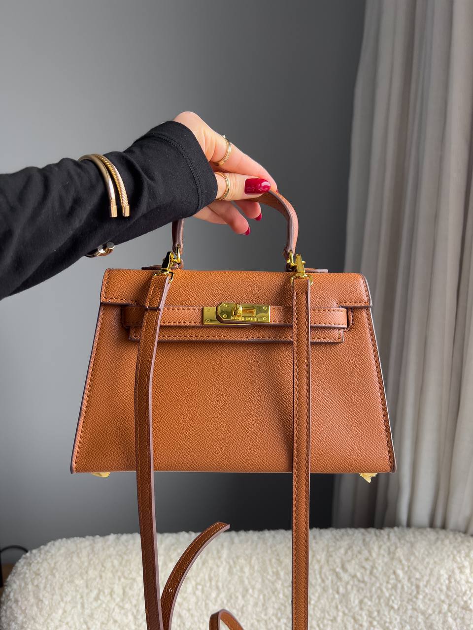 Hermes Mini Kelly 20 Gold GHW - 11