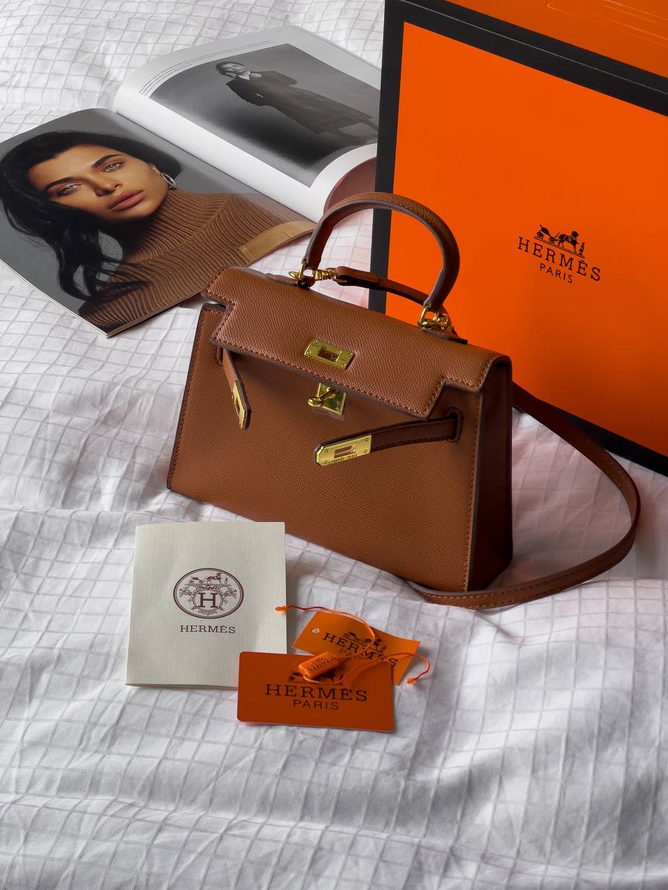 Hermes Mini Kelly 20 Gold GHW - 5