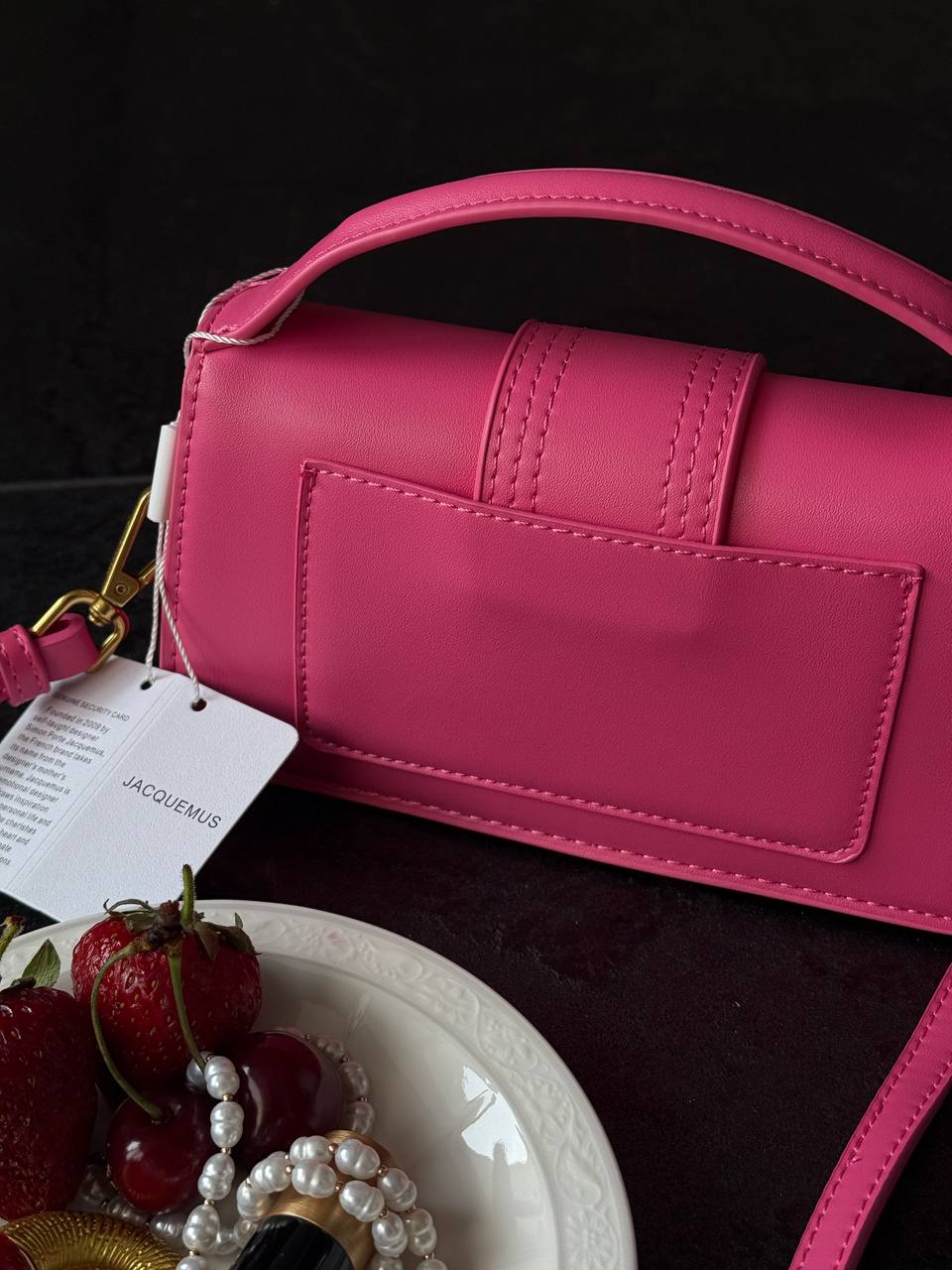 Jacquemus Le Bambino Handbag With Adjustable Crossbody Pink - 8