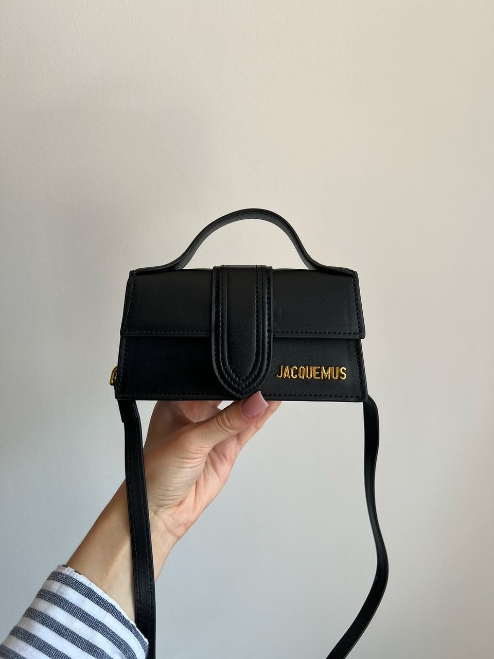 Jacquemus Le Bambino Small Handbag With Adjustable Crossbody Black - 2