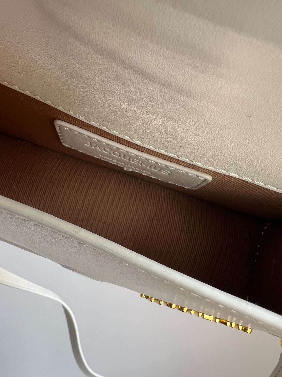 Jacquemus Le Bambino Small Handbag With Adjustable Crossbody White - 9