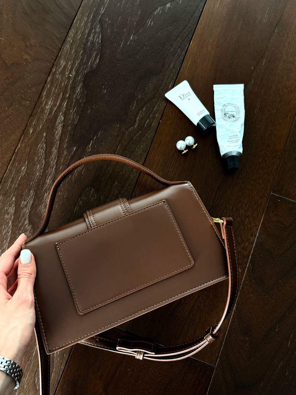 Jacquemus Le Bambino Small Leather Shoulder Bag in Brown - 10