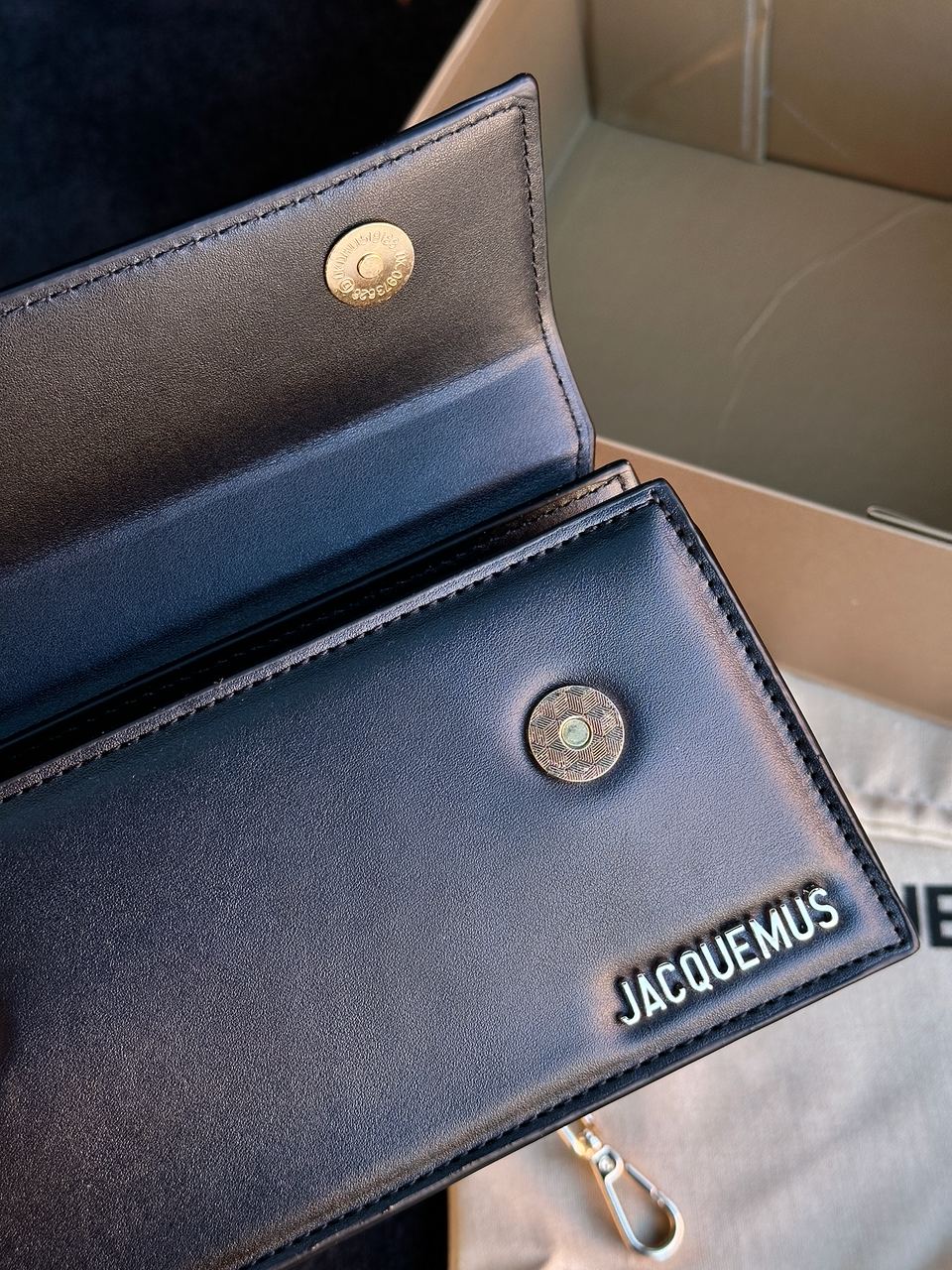 Jacquemus Le Chiquito Long Black Leather Top - 11