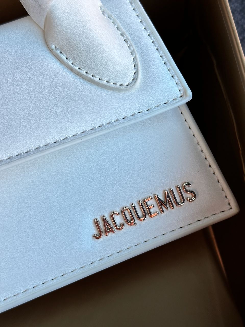 Jacquemus Le Chiquito Long White Leather Top - 8