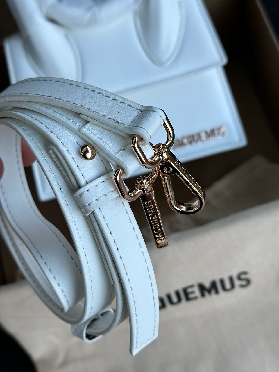 Jacquemus Le Chiquito Noeud Bag White - 5