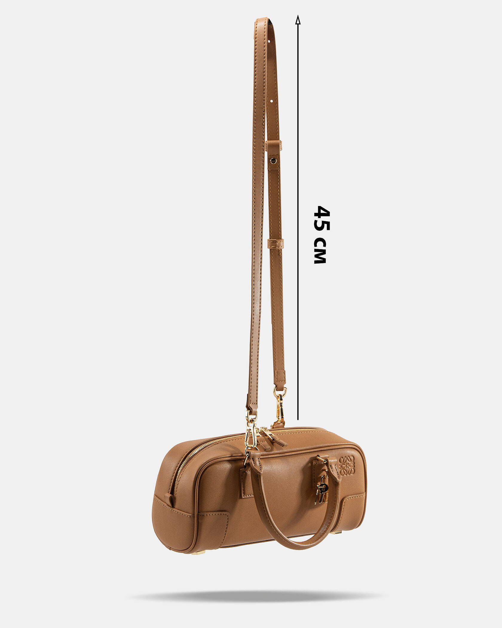 Loewe Amazona 23 Cropped Bag in Nappa Calfskin Caramel - 4