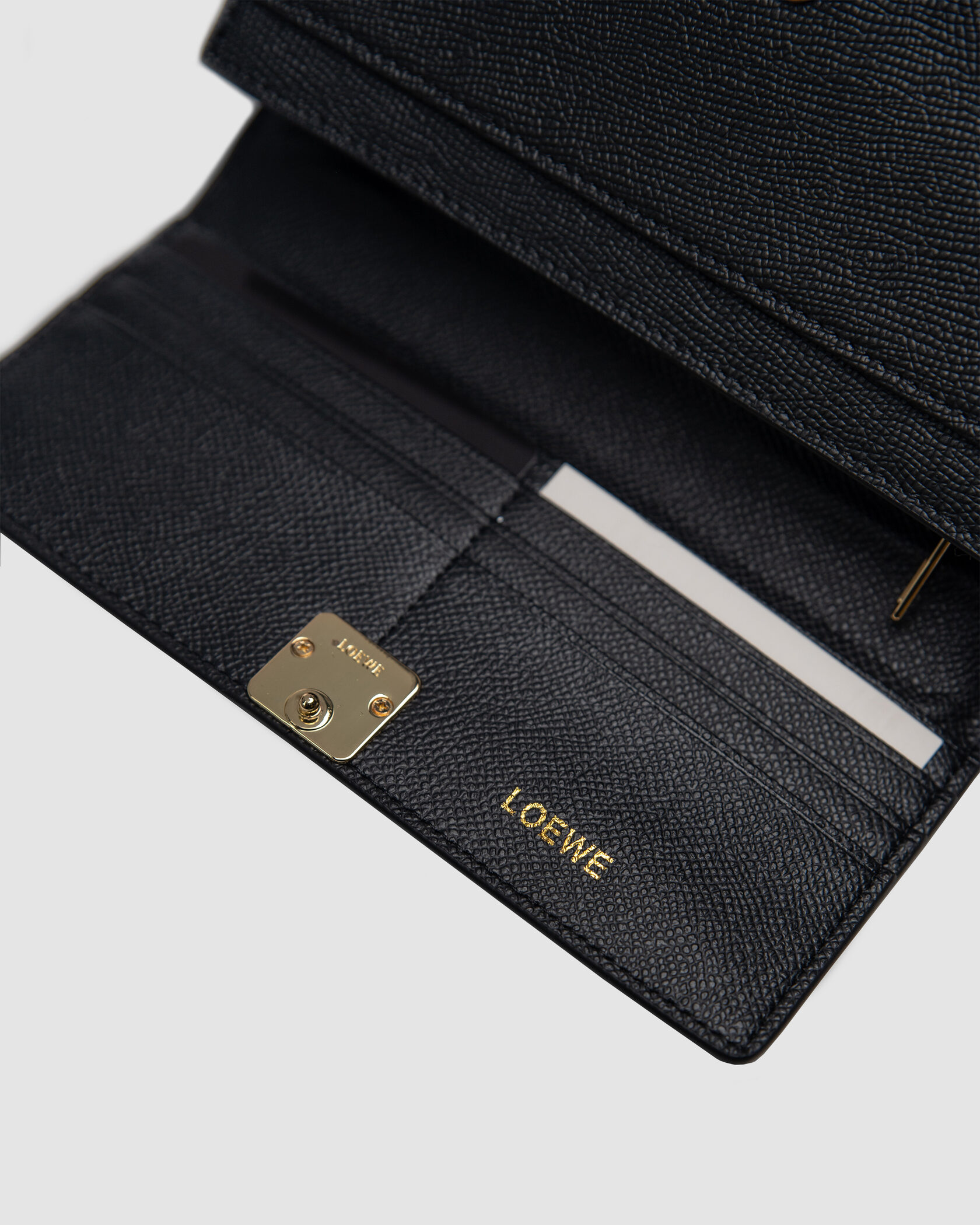 Loewe Anagram Continental Wallet in Pebble Grain Calfskin - 13