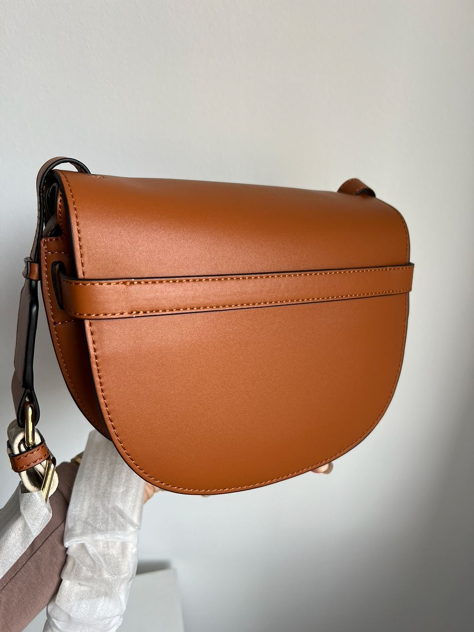 Loewe Gate Small leather and Jacquard Shoulder Bag Brown - 12