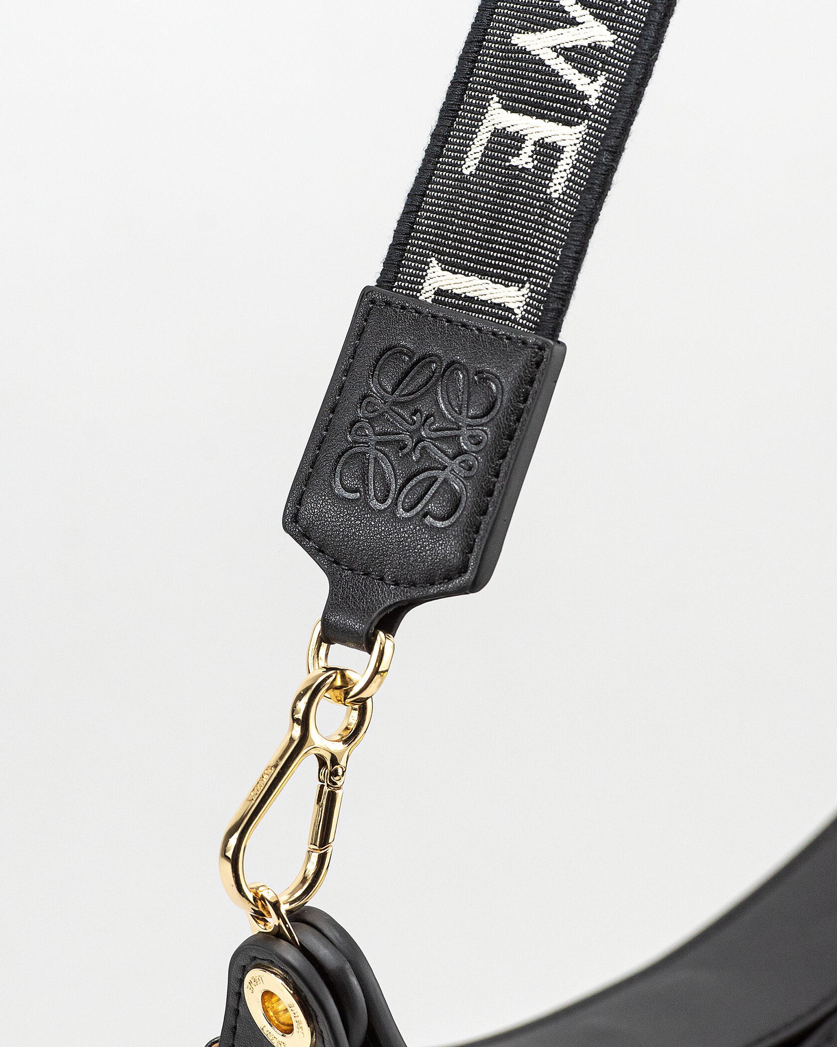 Loewe Luna Leather Shoulder Bag in Black - 11