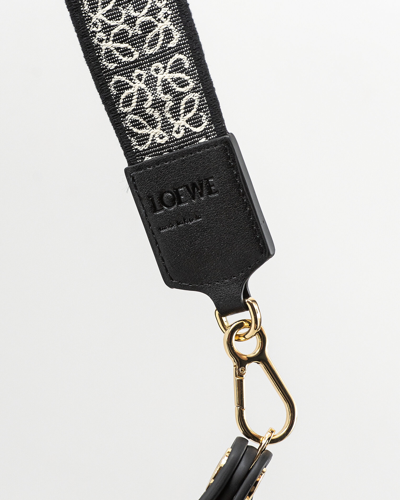 Loewe Luna Leather Shoulder Bag in Black - 12