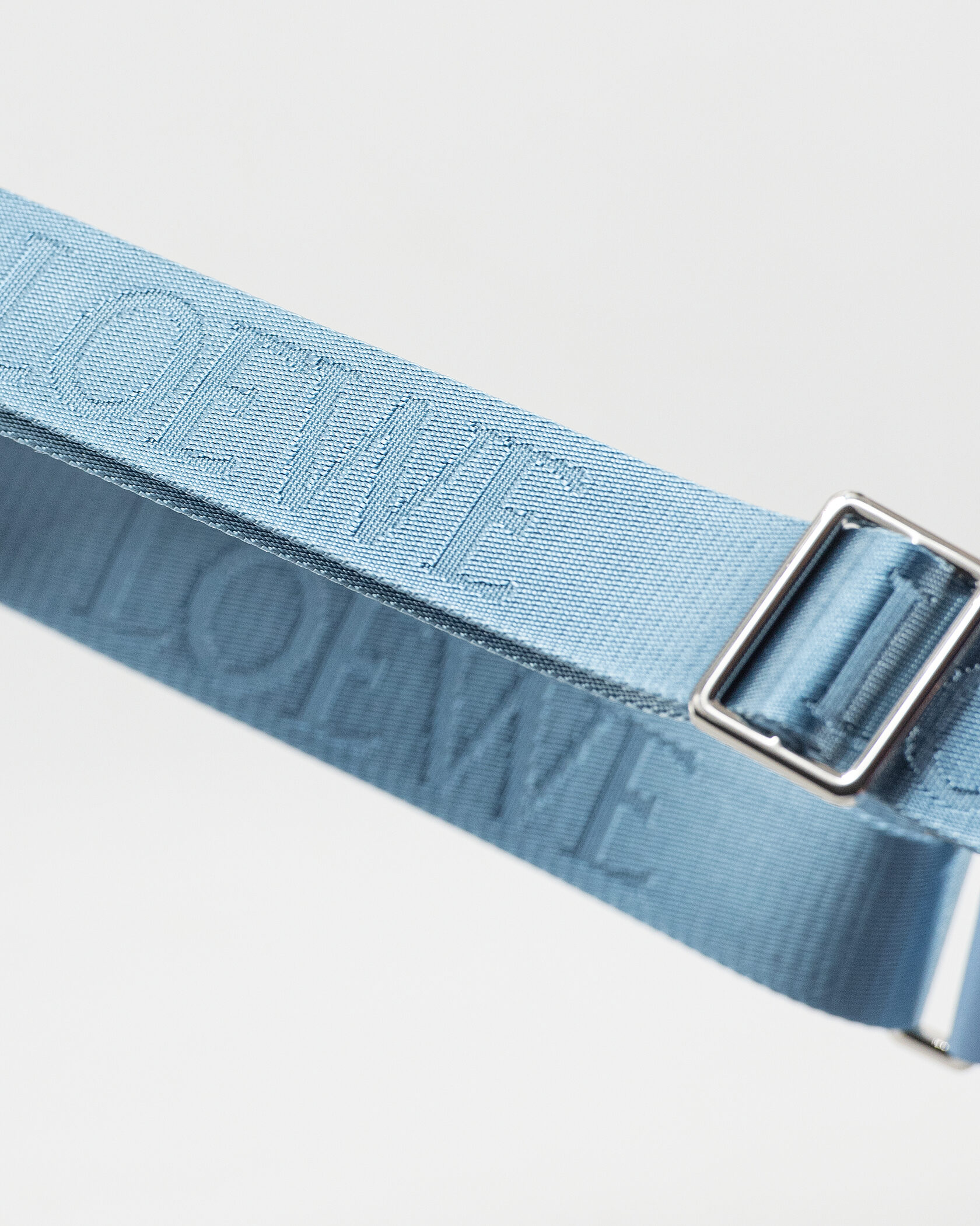Loewe Mini Soft Box Bag Embossed in Light Blue - 16