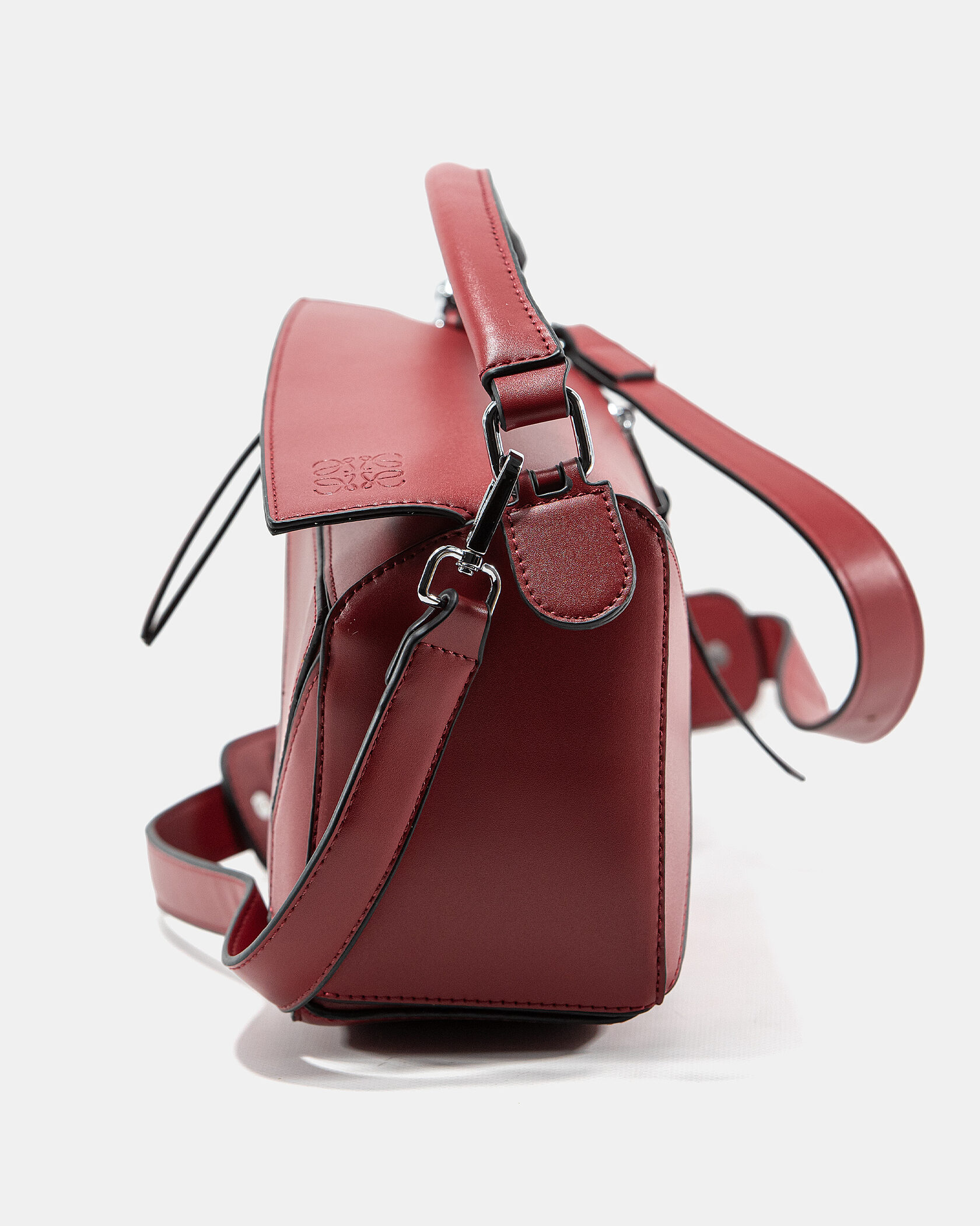 Loewe Paula's Ibiza Puzzle Bag In Classic Calfskin Red - 7