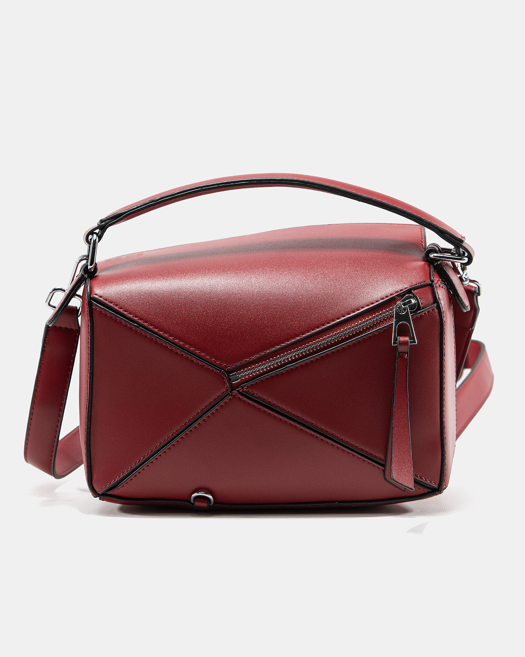 Loewe Paula's Ibiza Puzzle Bag In Classic Calfskin Red - 9