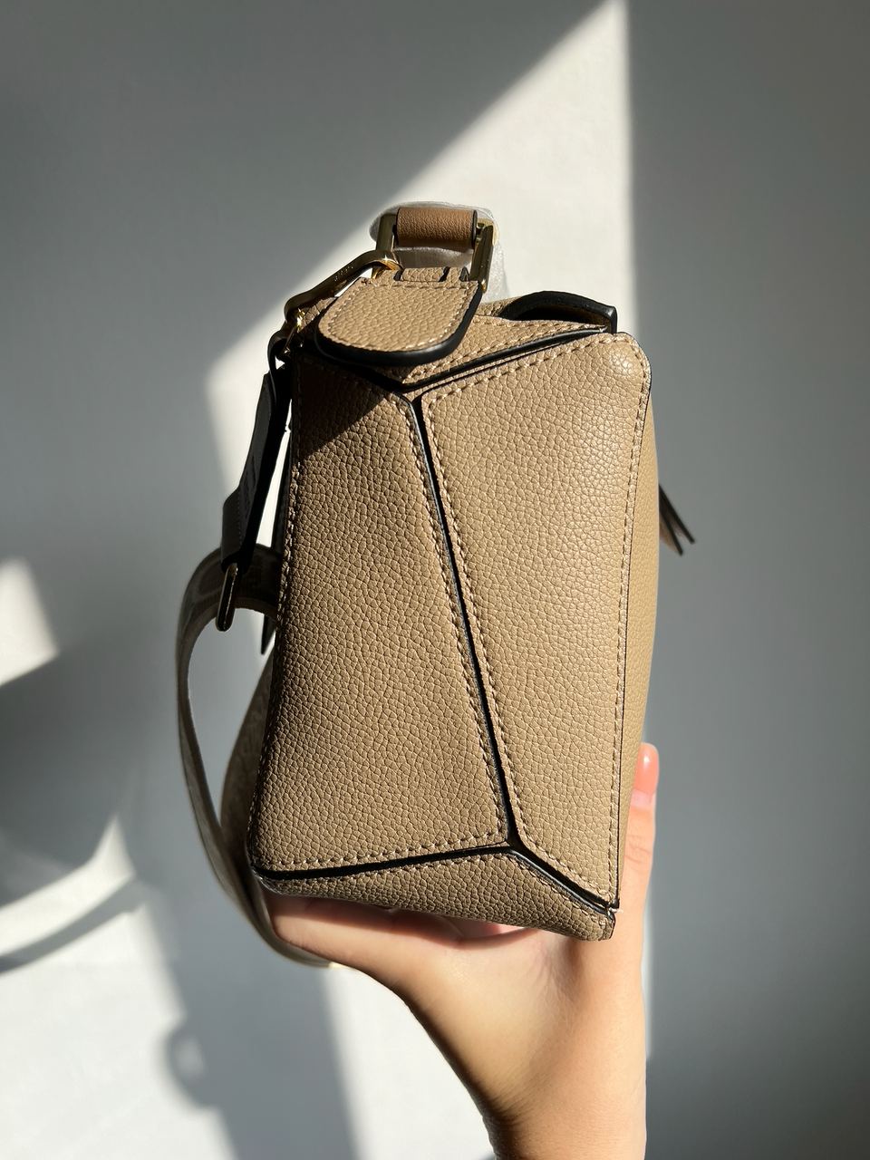 Loewe Small Puzzle Bag in Classic Calfskin Beige - 23