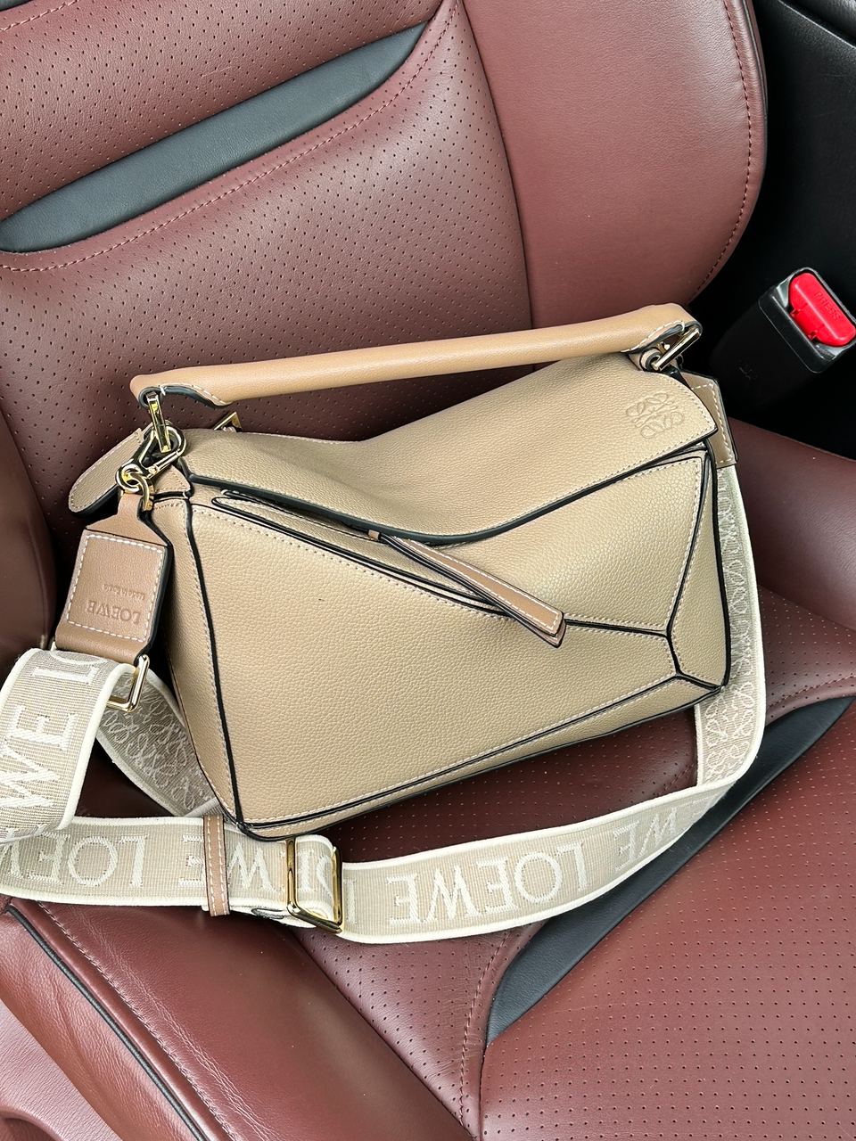 Loewe Small Puzzle Bag in Classic Calfskin Beige - 8