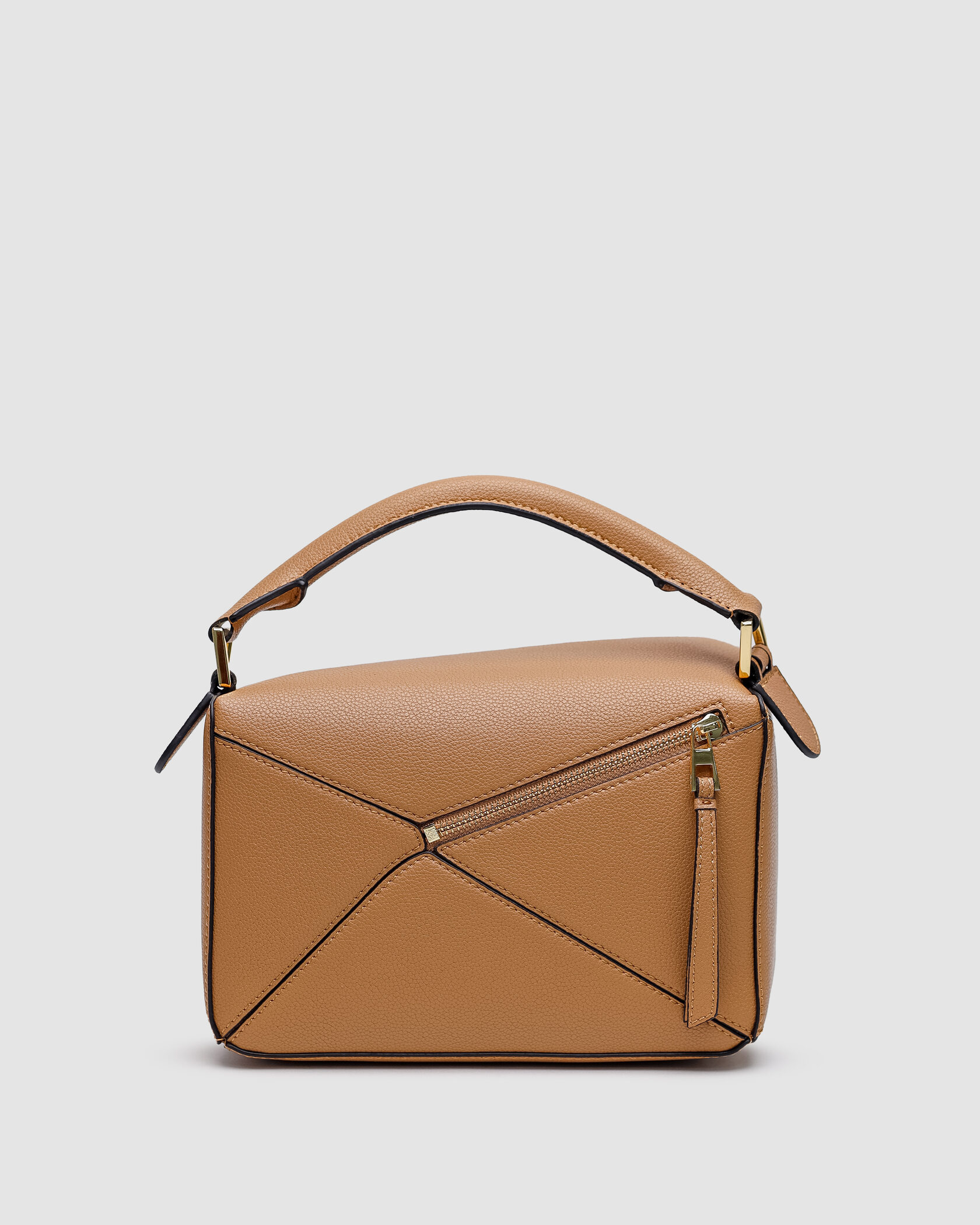 Loewe Small Puzzle Bag in Classic Calfskin Caramel - 4