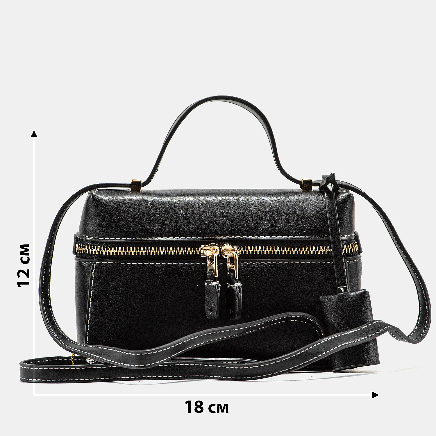 Loro Piana Extra Pocket in Smooth Leather Black - 3